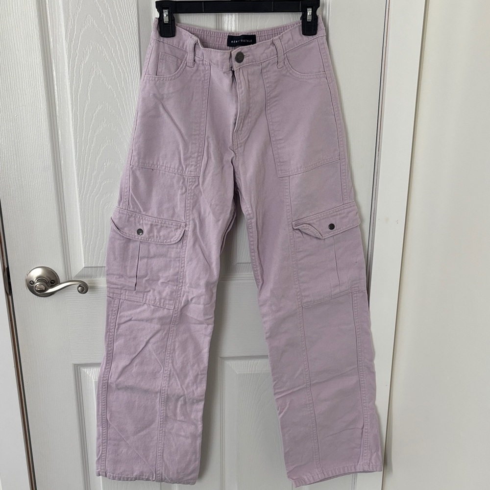 Aeropostale Women's Lavender Cargo Pants